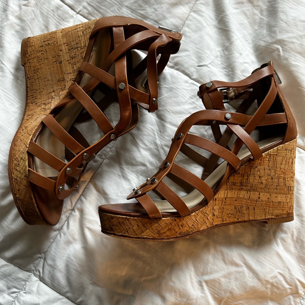 Marc Fisher | Cork Wedges | Size 10